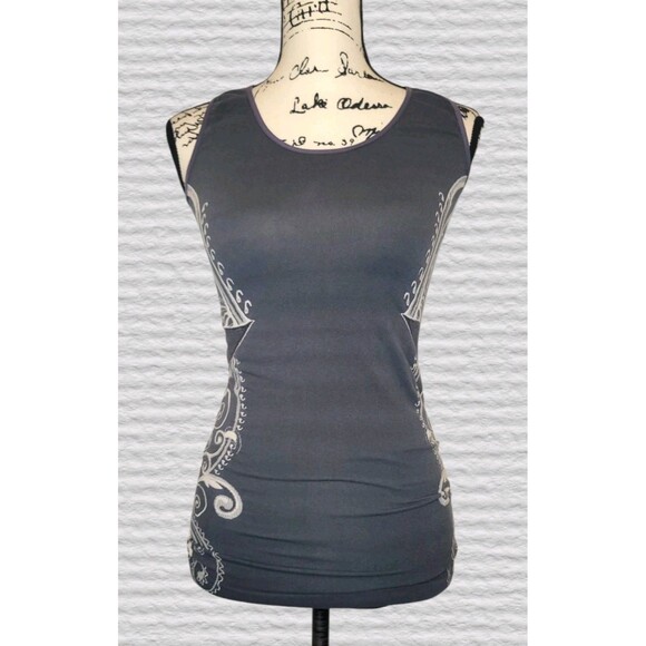 Athleta Momentum Seamless Tank Top Size SM Round Neck Yoga Workout Athleisure - Picture 1 of 5
